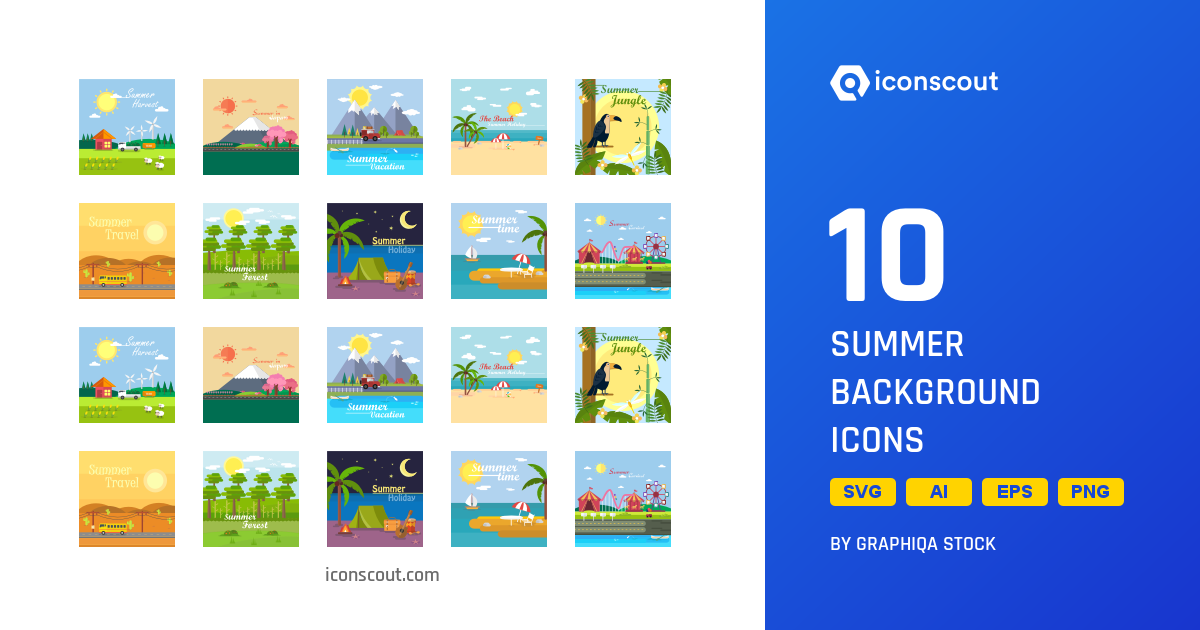 Download Download Summer Background Icon Pack Available In Svg Png Icon Fonts