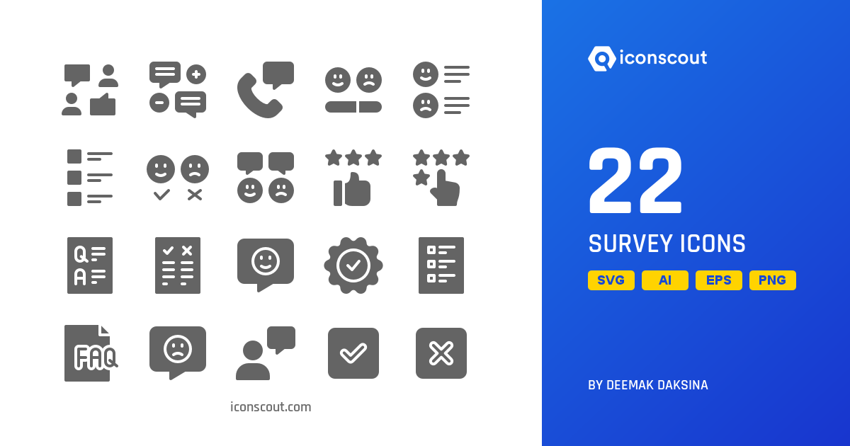 Download Survey Icon pack Available in SVG, PNG & Icon Fonts