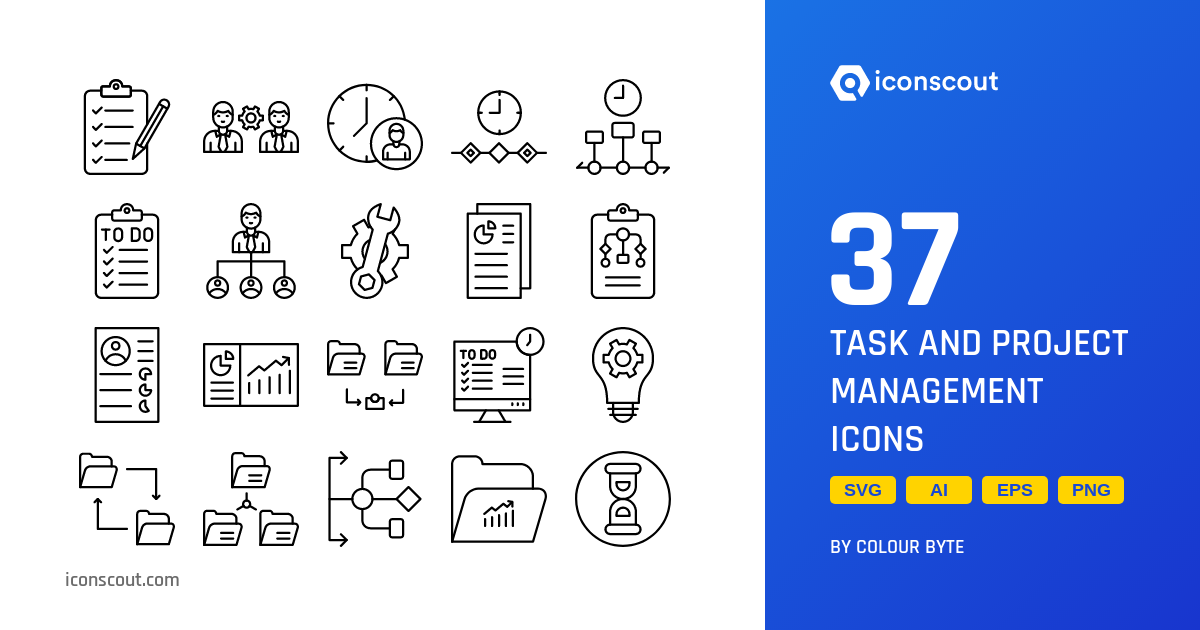 Download Task And Project Management Icon pack Available in SVG, PNG ...