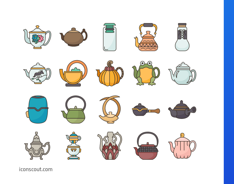 Teapots Icon Pack 30 Free Download Tools & Equipment Icons IconScout