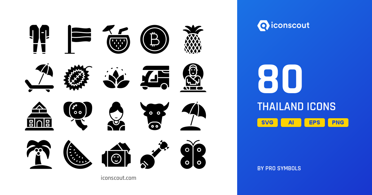 Download Thailand Icon pack - Available in SVG, PNG, EPS, AI & Icon fonts