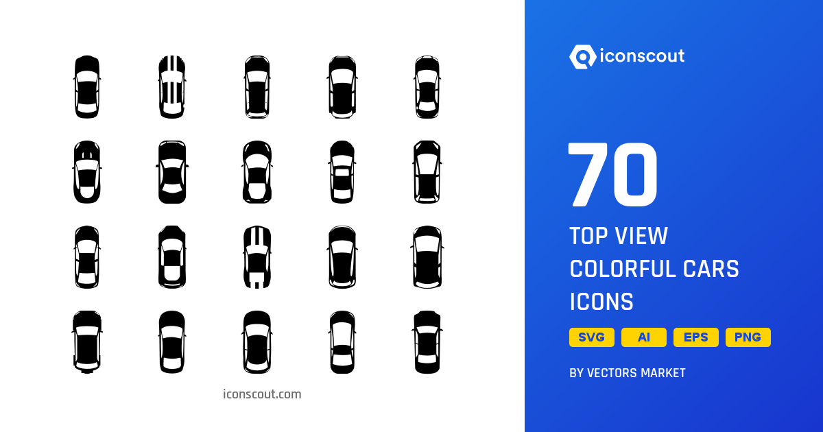 Download Top View Colorful Cars Icon pack Available in SVG, PNG & Icon ...