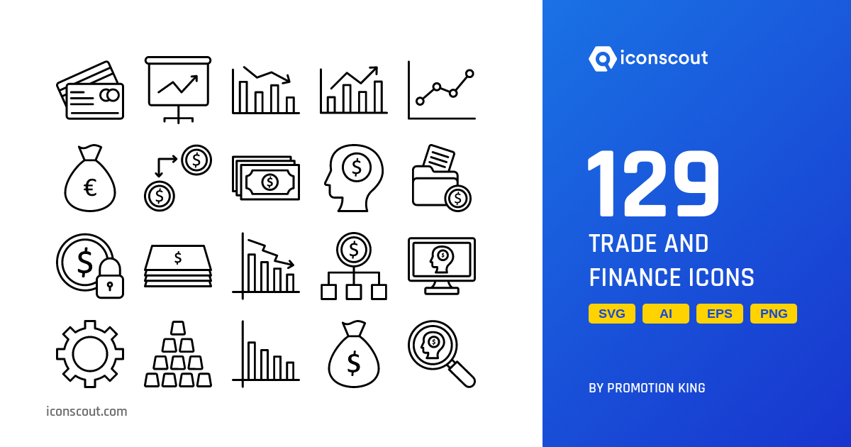 Download Trade And Finance Icon pack Available in SVG, PNG & Icon fonts