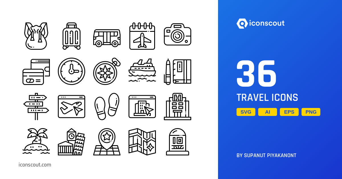 Download Travel Icon pack Available in SVG, PNG & Icon fonts