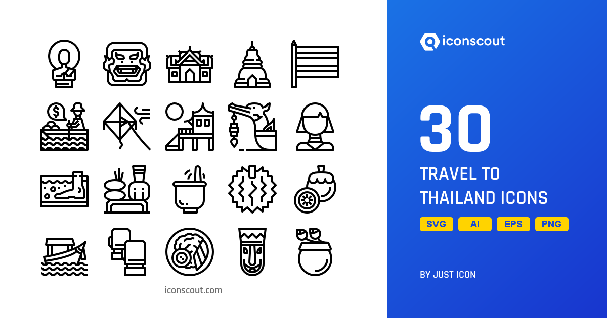 Download Travel To Thailand Icon Pack Available In Svg, Png & Icon Fonts