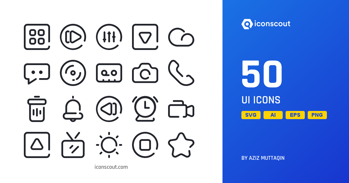 Download UI Icon pack Available in SVG, PNG & Icon Fonts
