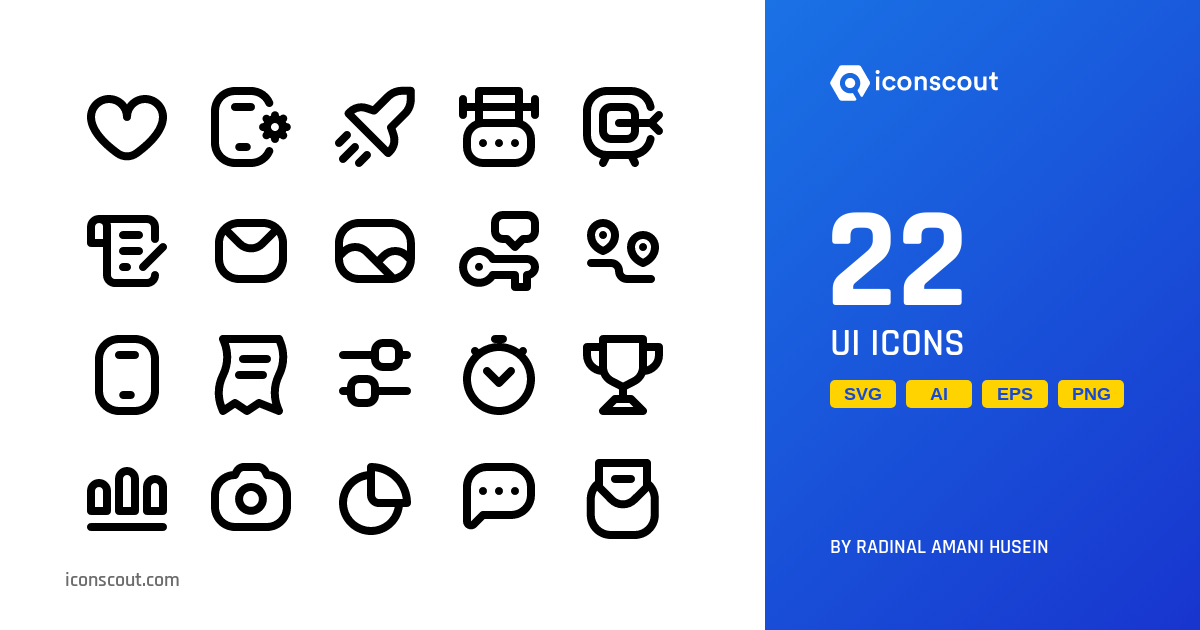 Download UI Icon pack Available in SVG, PNG & Icon Fonts