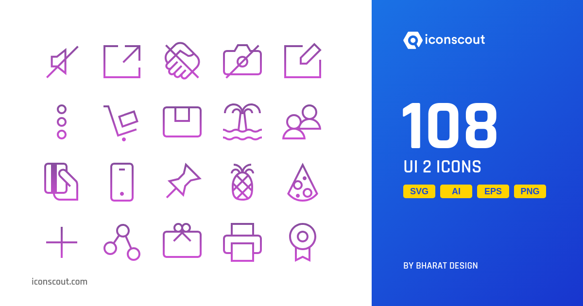 Download UI 2 Icon pack Available in SVG, PNG & Icon Fonts