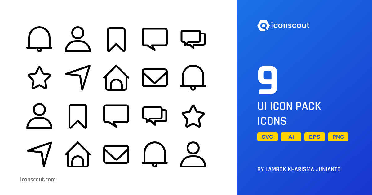 Download UI Icon Pack Icon pack Available in SVG, PNG & Icon fonts
