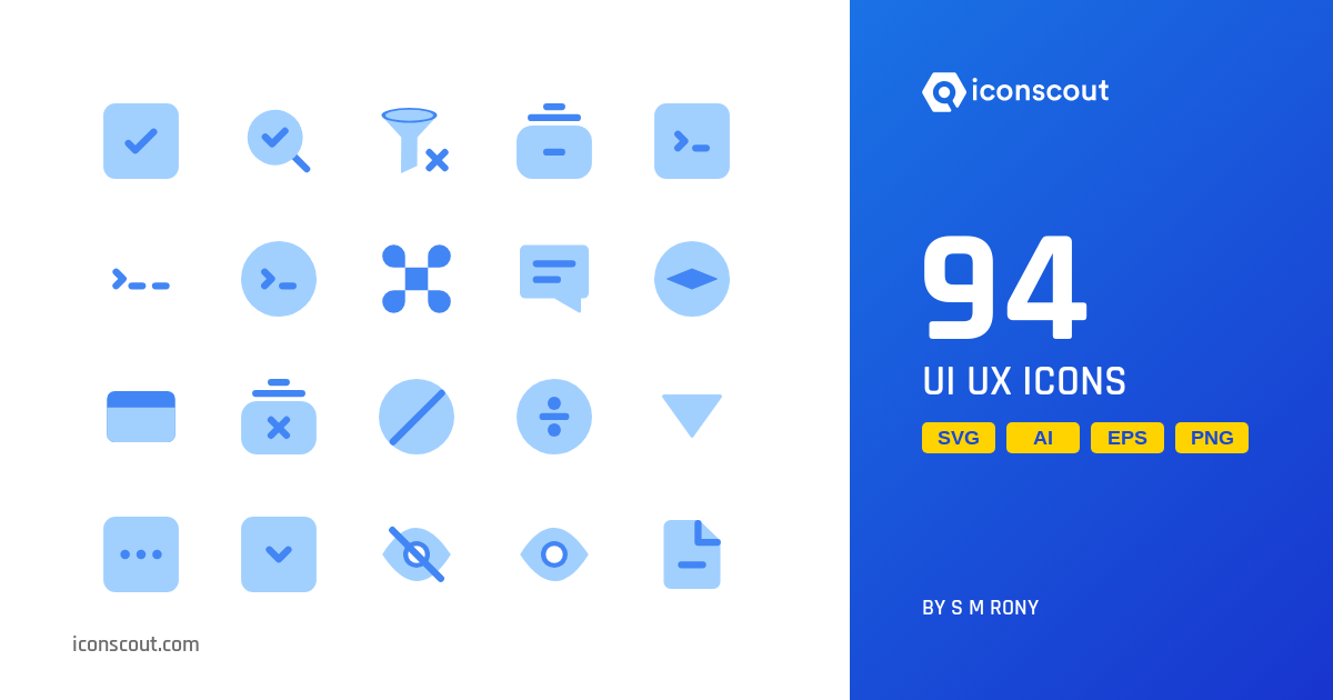 Download Ui Ux Icon pack Available in SVG, PNG & Icon Fonts