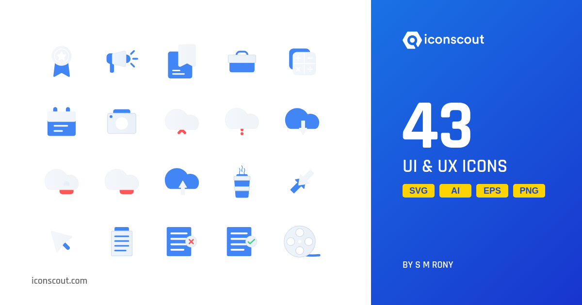 Download Ui & UX Icon pack Available in SVG, PNG & Icon Fonts