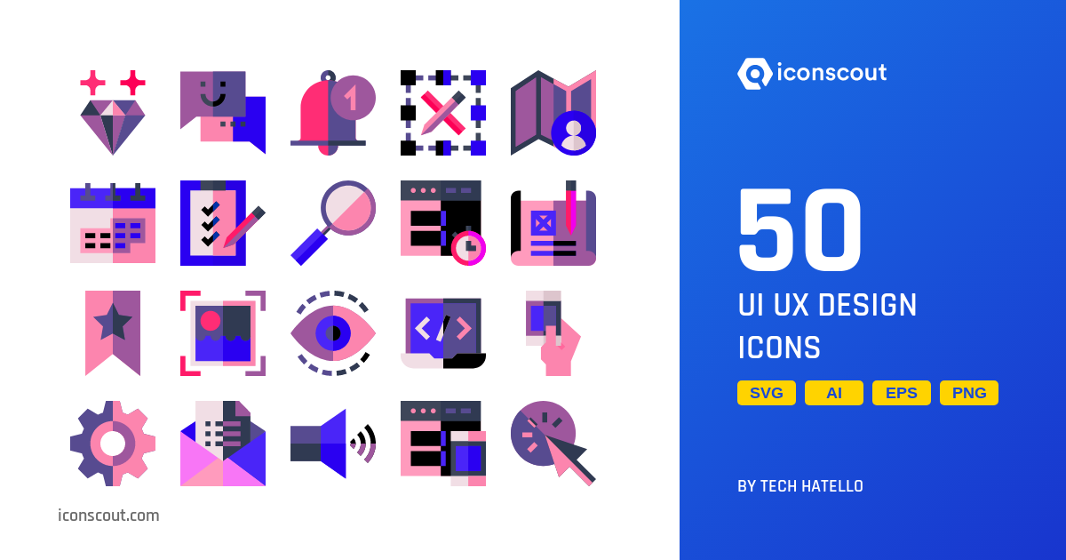 Download Ui Ux Design Icon pack Available in SVG, PNG & Icon Fonts