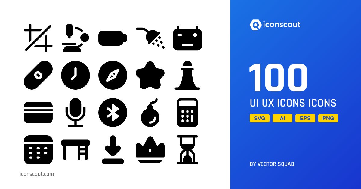 Download Ui Ux Icon pack Available in SVG, PNG & Icon Fonts