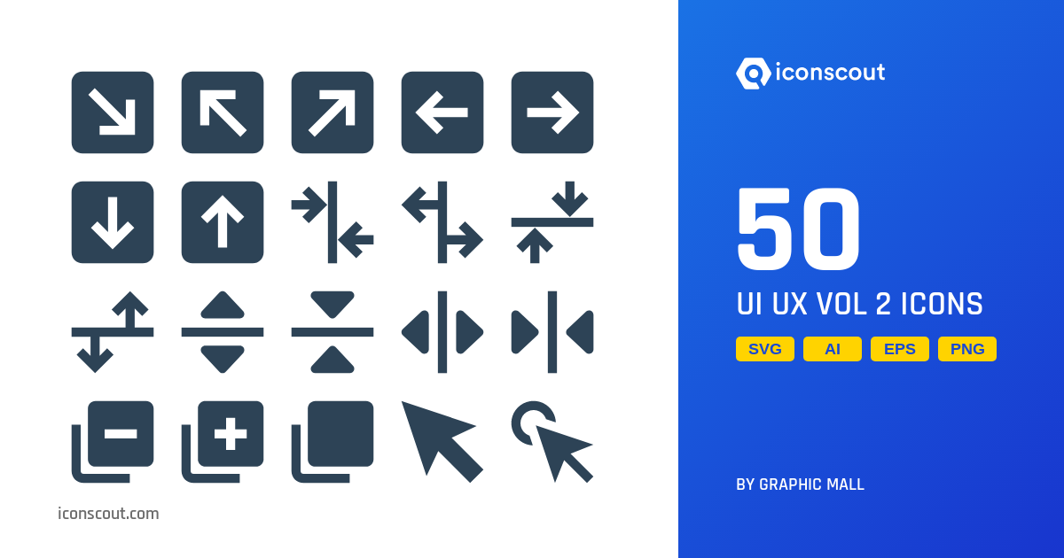 Download UI UX Vol 2 Icon pack Available in SVG, PNG & Icon Fonts