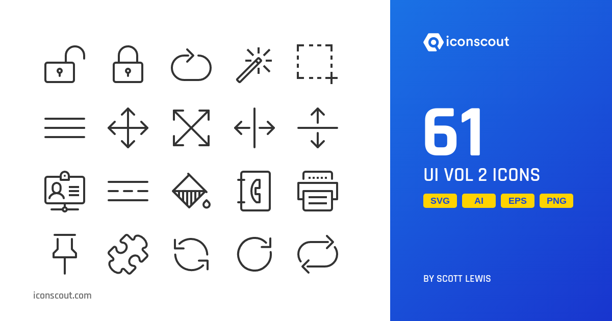 Download UI Vol 2 Icon pack Available in SVG, PNG & Icon Fonts
