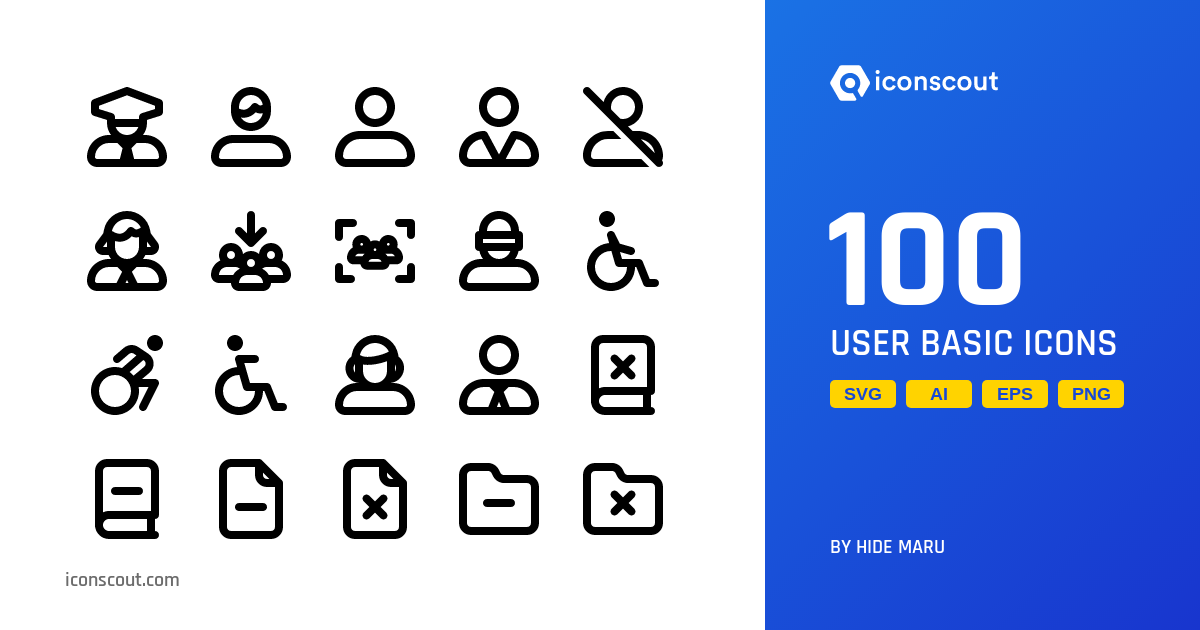 Download User Basic Icon pack Available in SVG, PNG & Icon Fonts