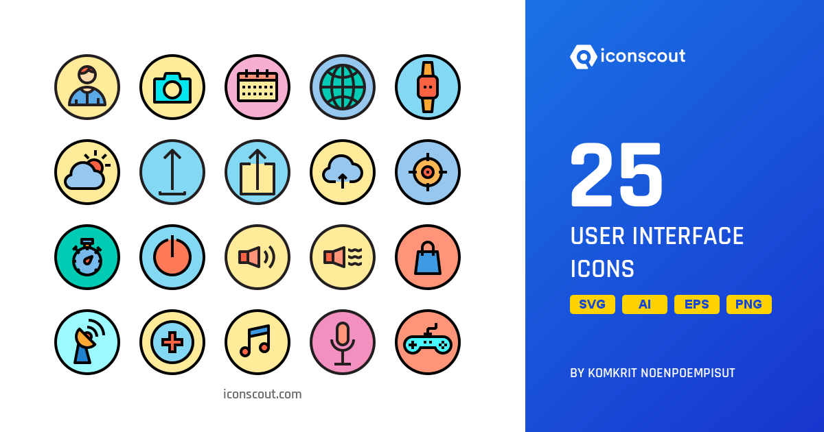 Download User Interface Icon pack - Available in SVG, PNG, EPS, AI ...