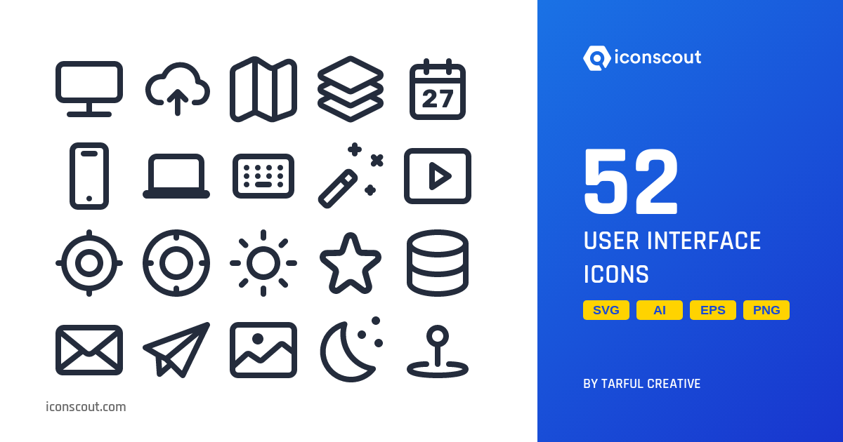 Download User Interface Icon pack Available in SVG, PNG & Icon Fonts