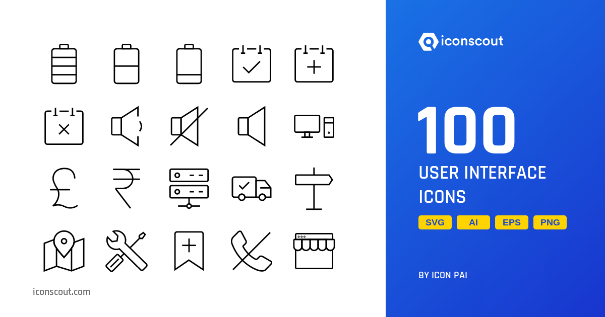Download User Interface Icon pack Available in SVG, PNG & Icon fonts