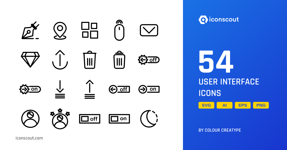 Download User Interface Icon pack Available in SVG, PNG & Icon fonts