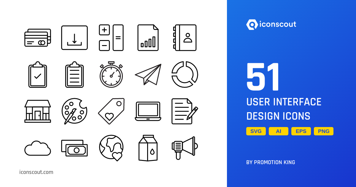 User Interface Design Icon Pack - 51 Free Download User Interface Icons ...