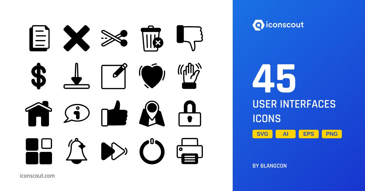 User Interfaces Icon Pack - 45 Free Download User Interface Icons ...