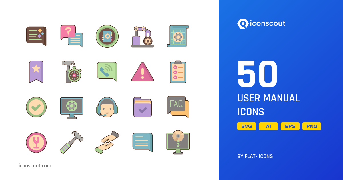 UserManualIconPack-50FreeDownloadServicesIcons|IconScout