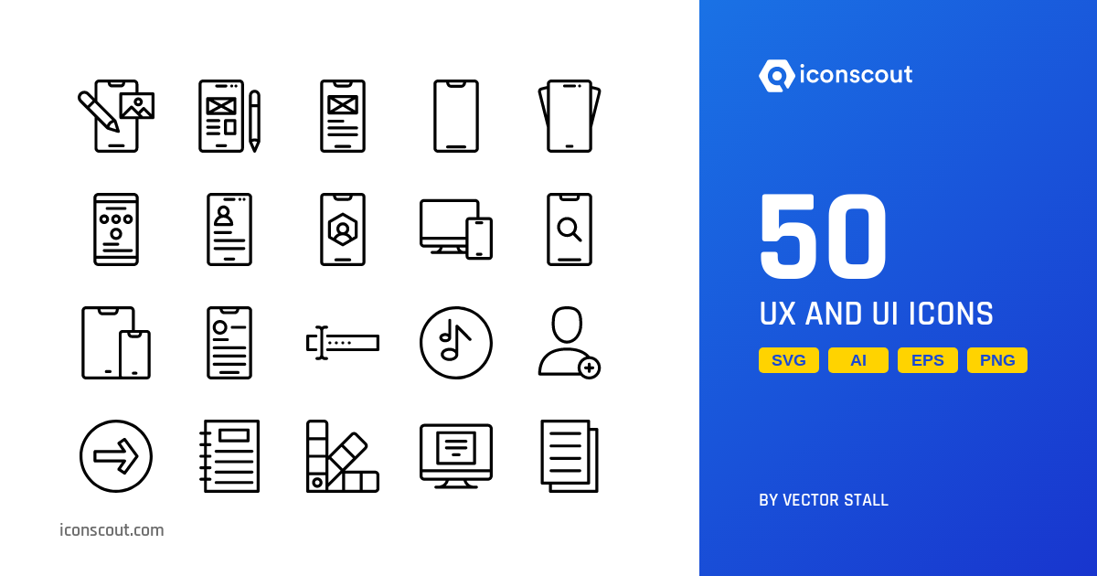 Download UX And UI Icon pack Available in SVG, PNG & Icon Fonts