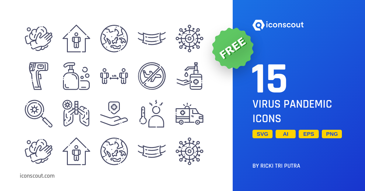 Download Download Virus Pandemic Icon pack - Available in SVG, PNG ...