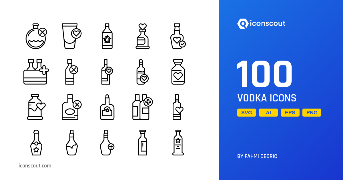 Download Vodka Icon pack Available in SVG, PNG & Icon Fonts