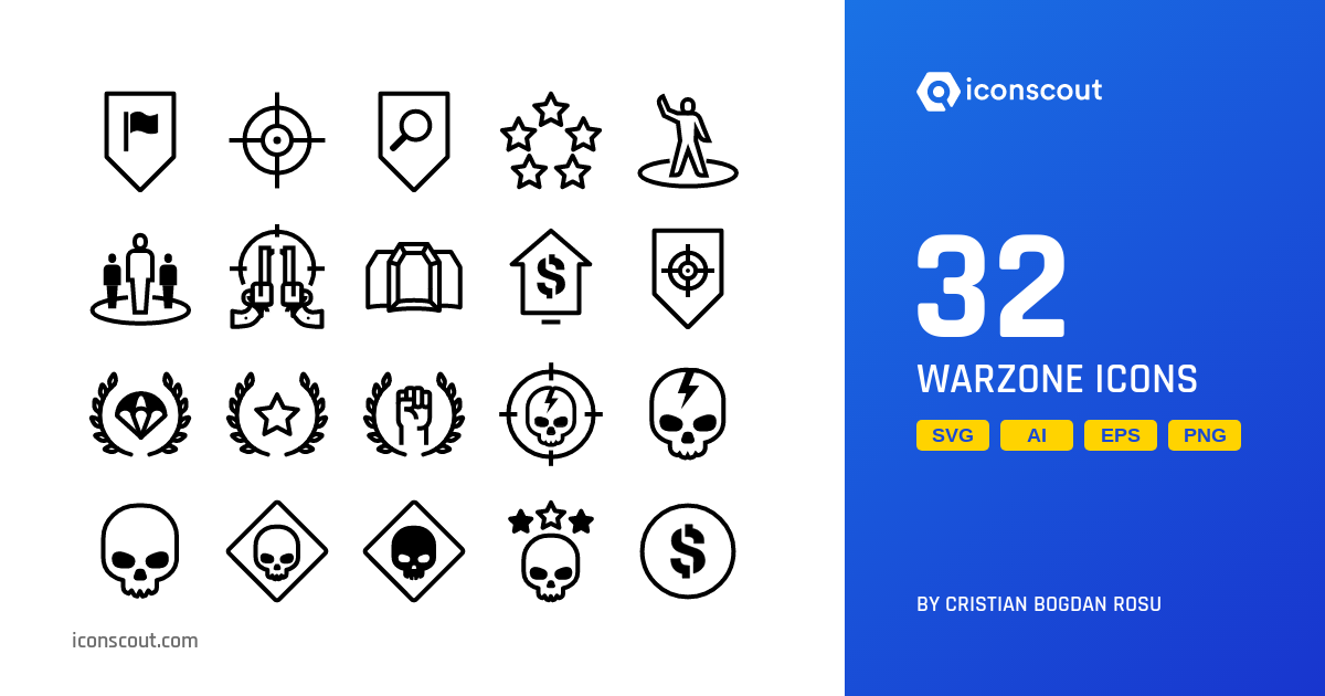 Warzone icon pack 32 free download miscellaneous icons iconscout