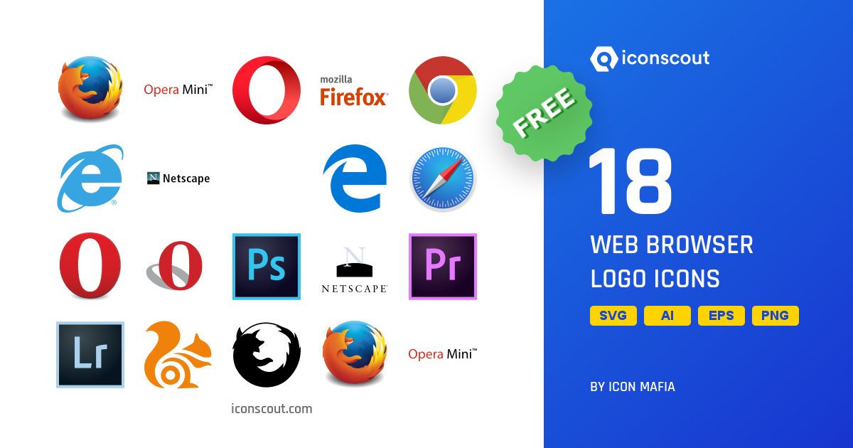 Download Web Browser Logo Icon pack Available in SVG, PNG & Icon fonts