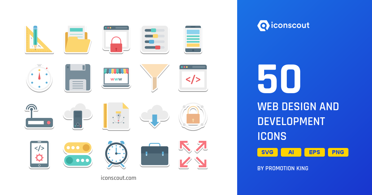 Download Web Design And Development Icon pack Available in SVG, PNG ...