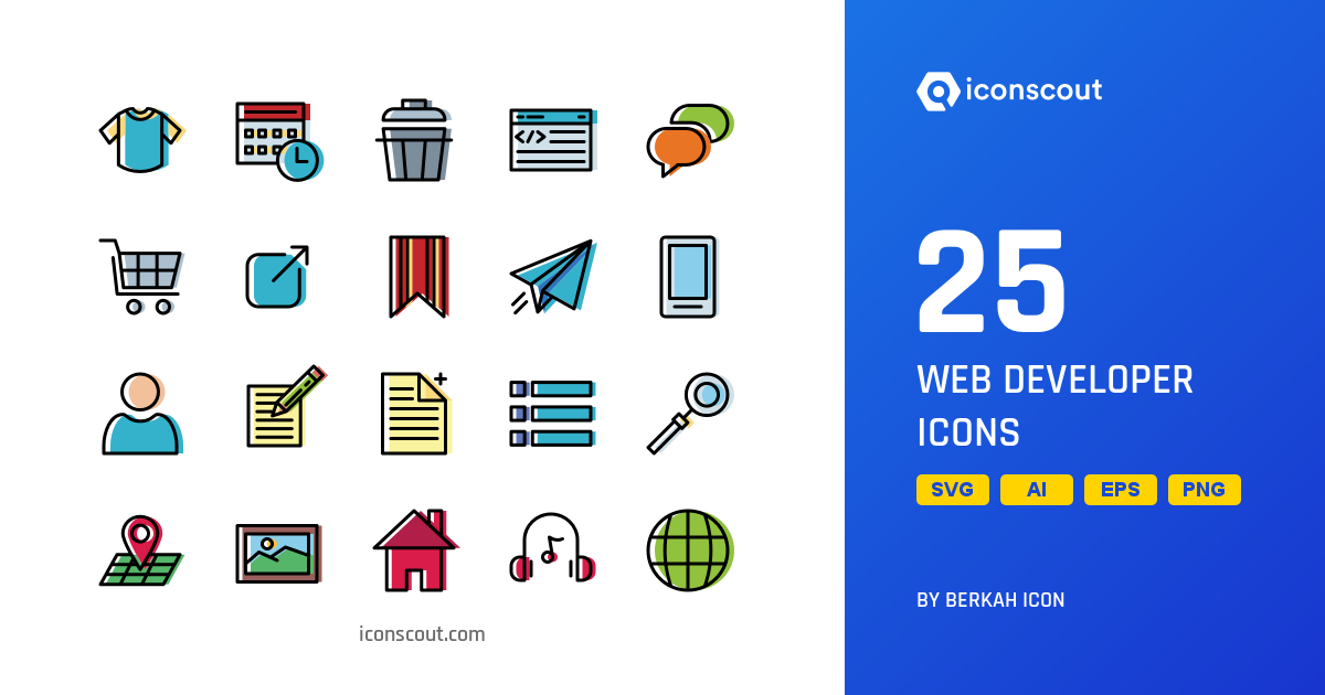 Web Developer Icon Pack - 25 Free Download Design & Development Icons ...