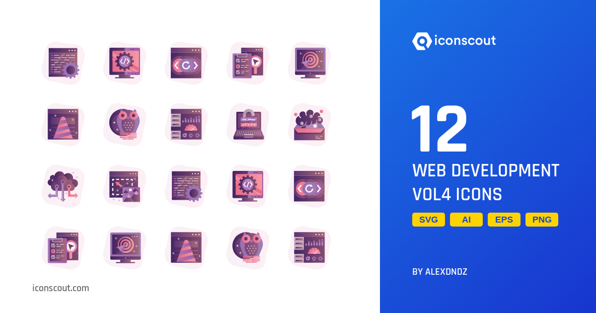 Web Development Vol4 Icon Pack - 12 Free Download Design & Development ...