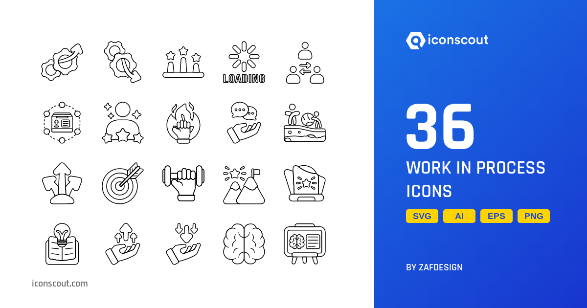 Download Work In Process Icon pack Available in SVG, PNG & Icon Fonts