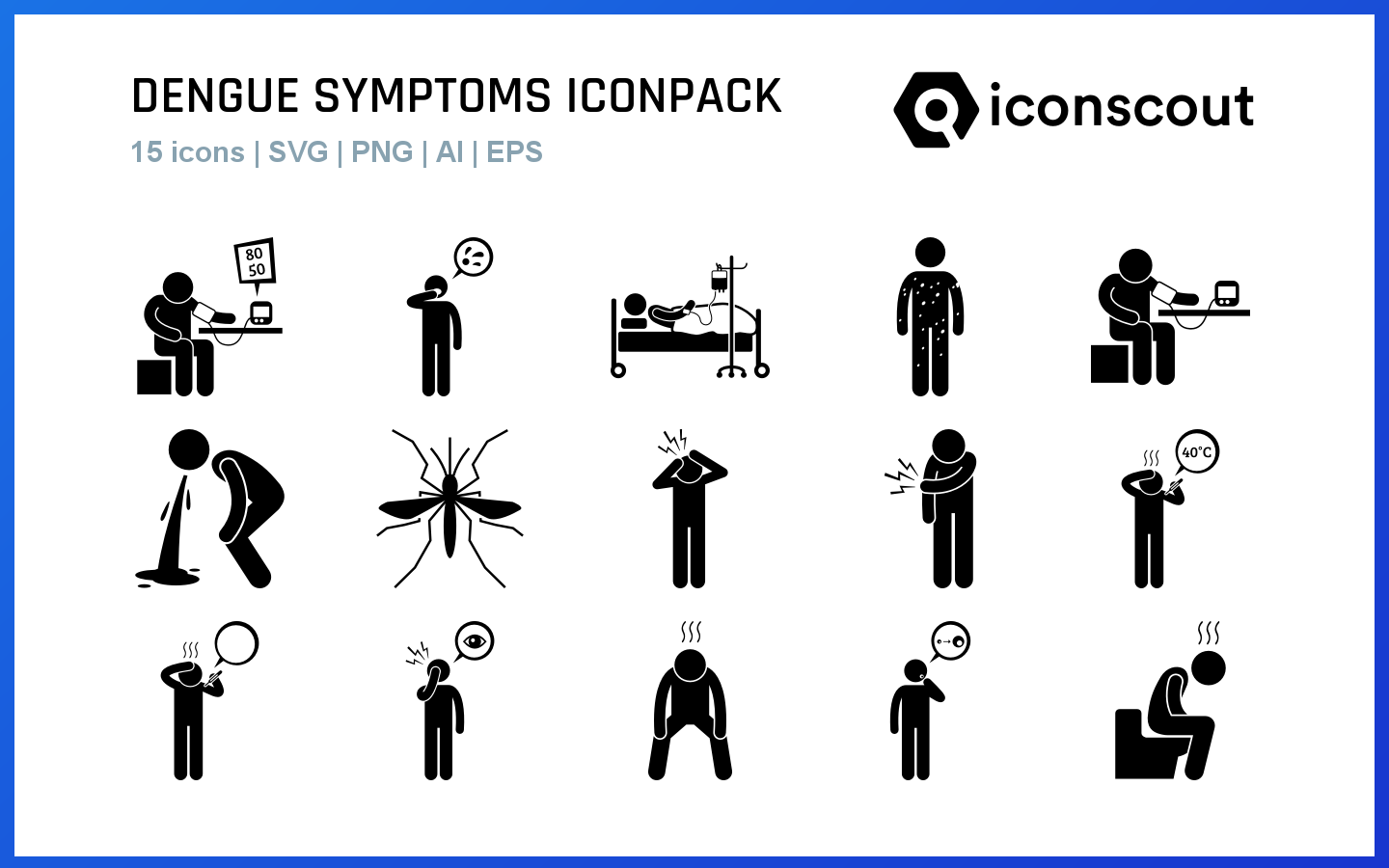 Download Dengue Symptoms Icon Pack Available In SVG, PNG, 44% OFF