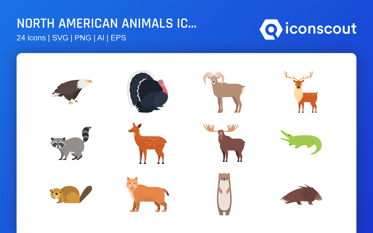 Download North American Animals Icon pack Available in SVG, PNG & Icon fonts