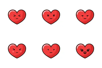 ハートの絵文字 アイコンパック