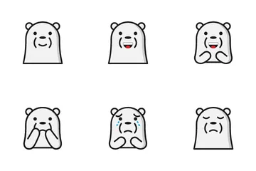 アイスベアの絵文字 アイコンパック