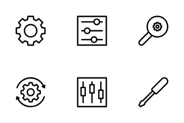 설정 및 설정 아이콘 팩