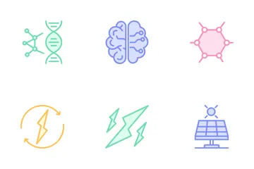 과학과 혁신 아이콘 팩