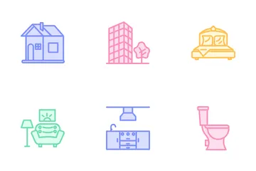 가정과 인테리어 아이콘 팩