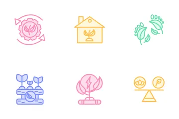 자연과 환경 아이콘 팩