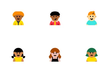 캐주얼 아바타 아이콘 팩