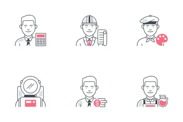 남자 전문가 아이콘 팩