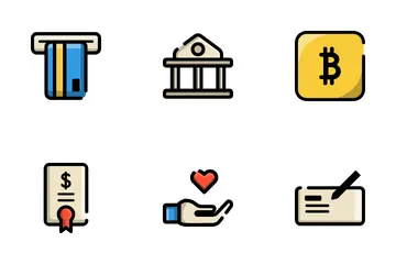 銀行と金融 アイコンパック