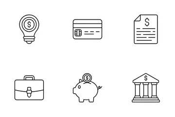 비즈니스 금융 아이콘 팩