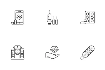 의료 및 헬스케어 아이콘 팩