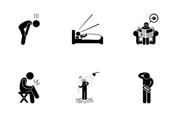 노인 문제 아이콘 팩